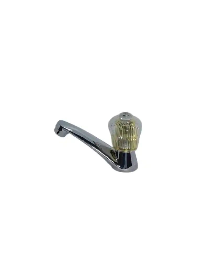 Llave Lavamanos Sencilla Manija Cristal