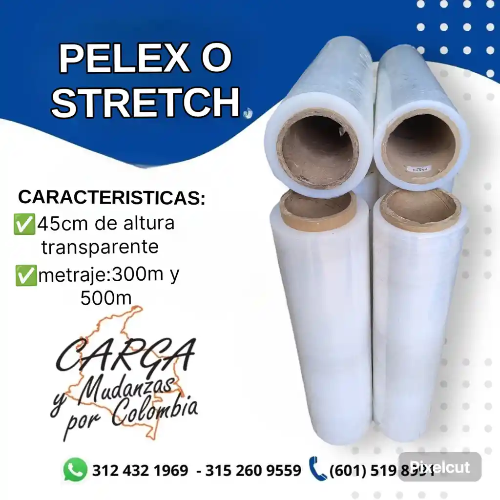 Vinipel-pelex Transparente 45 Cm X 500 Mts - Embalaje