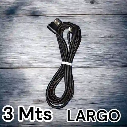 Cable 3 Mts Iphone A Usb Mallado