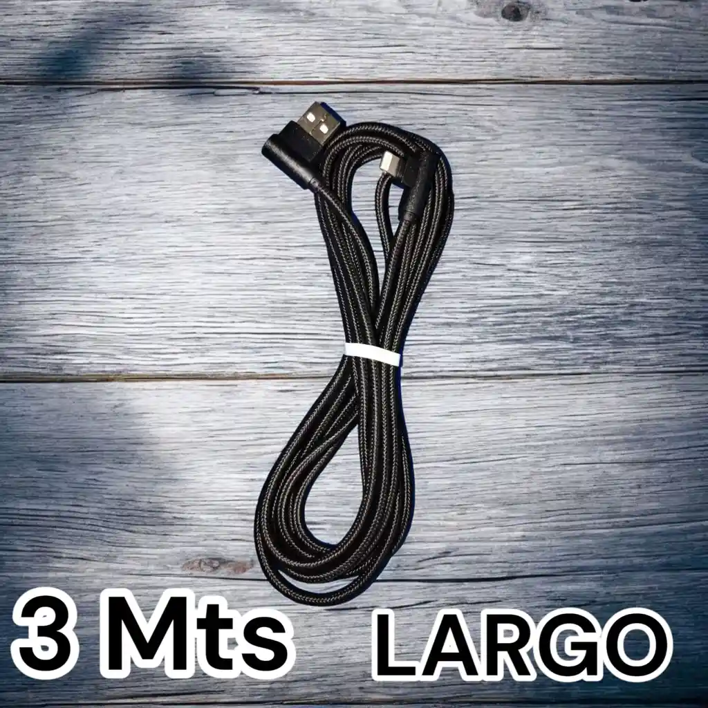 Cable 3 Mts Iphone A Usb Mallado