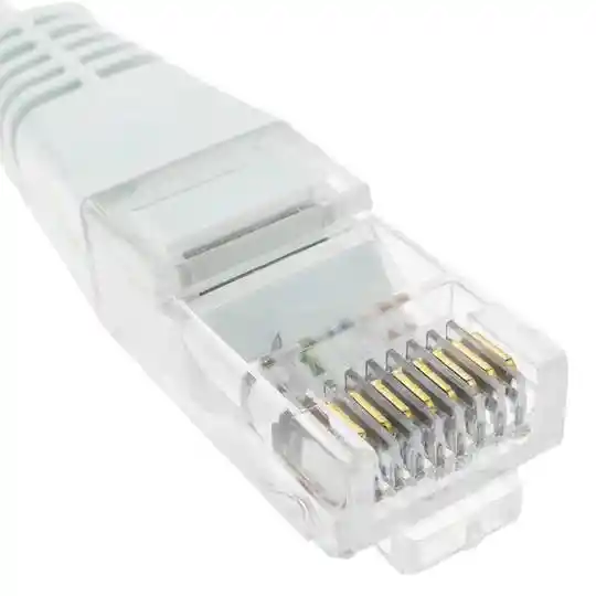 Cable De Red/internet Color Blanco Cat6 20 Metros