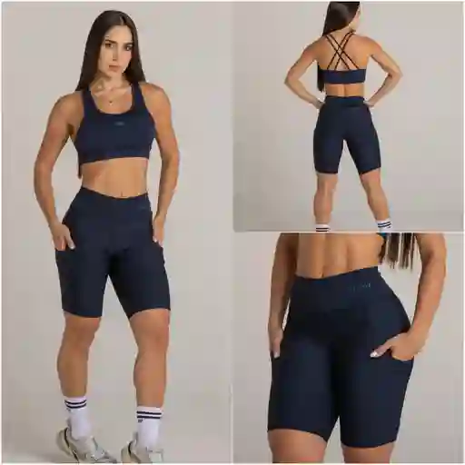 Biker Bolsillo Azul Navy S/m