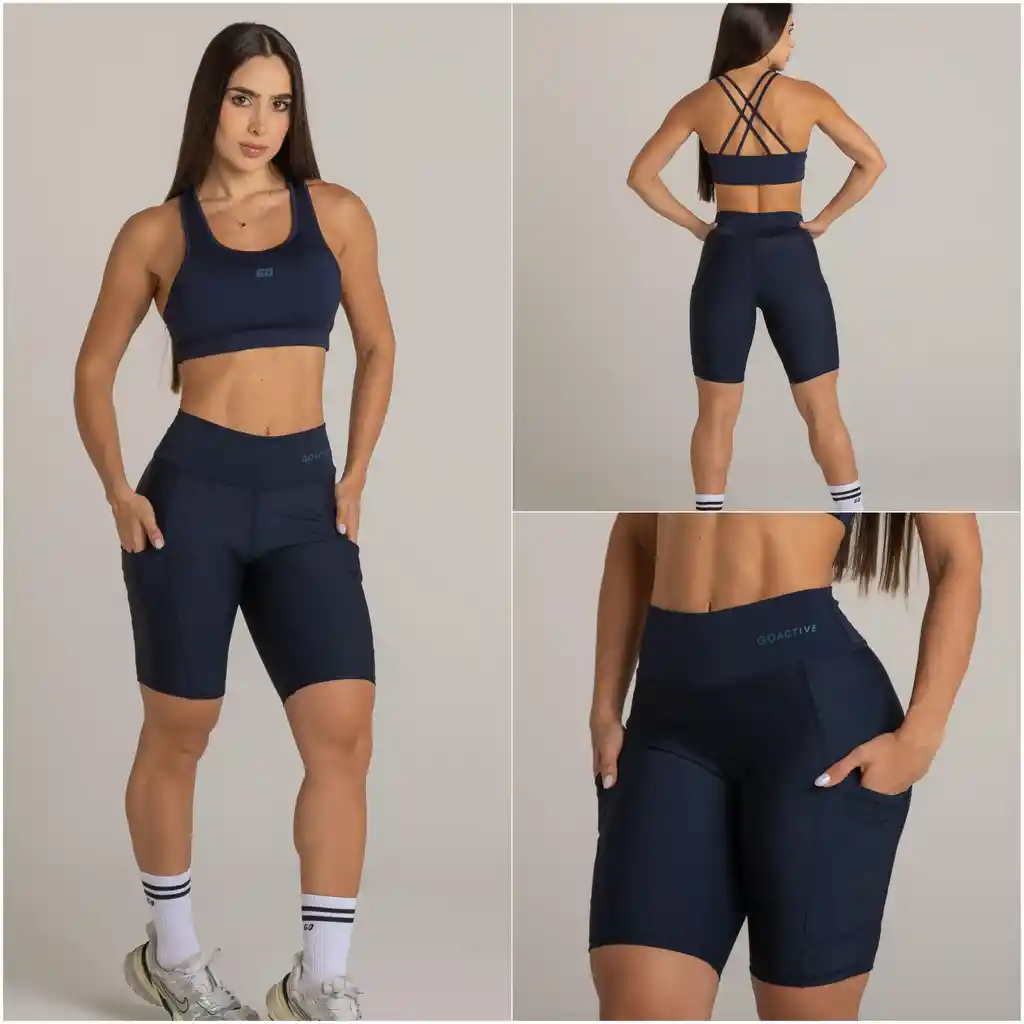 Biker Bolsillo Azul Navy S/m