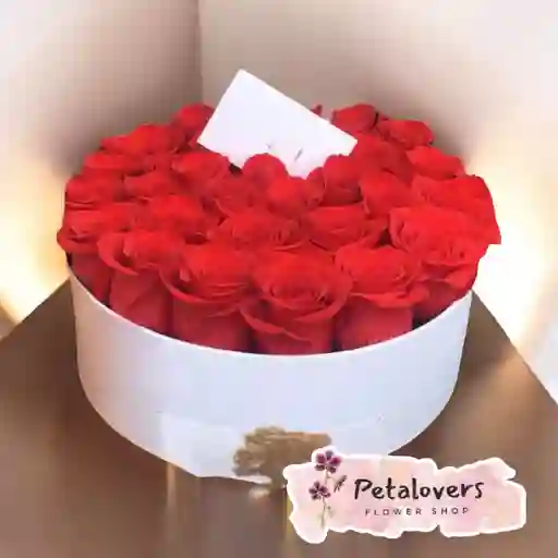 Flores Caja De 24 Rosas Rojas