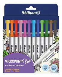 Marcador Rotulador Micropunta Pelikan Plus X 12