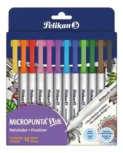 Marcador Rotulador Micropunta Pelikan Plus X 12