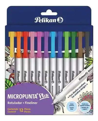 Marcador Rotulador Micropunta Pelikan Plus X 12