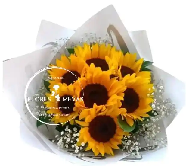 Flores Girasoles En Bouquet