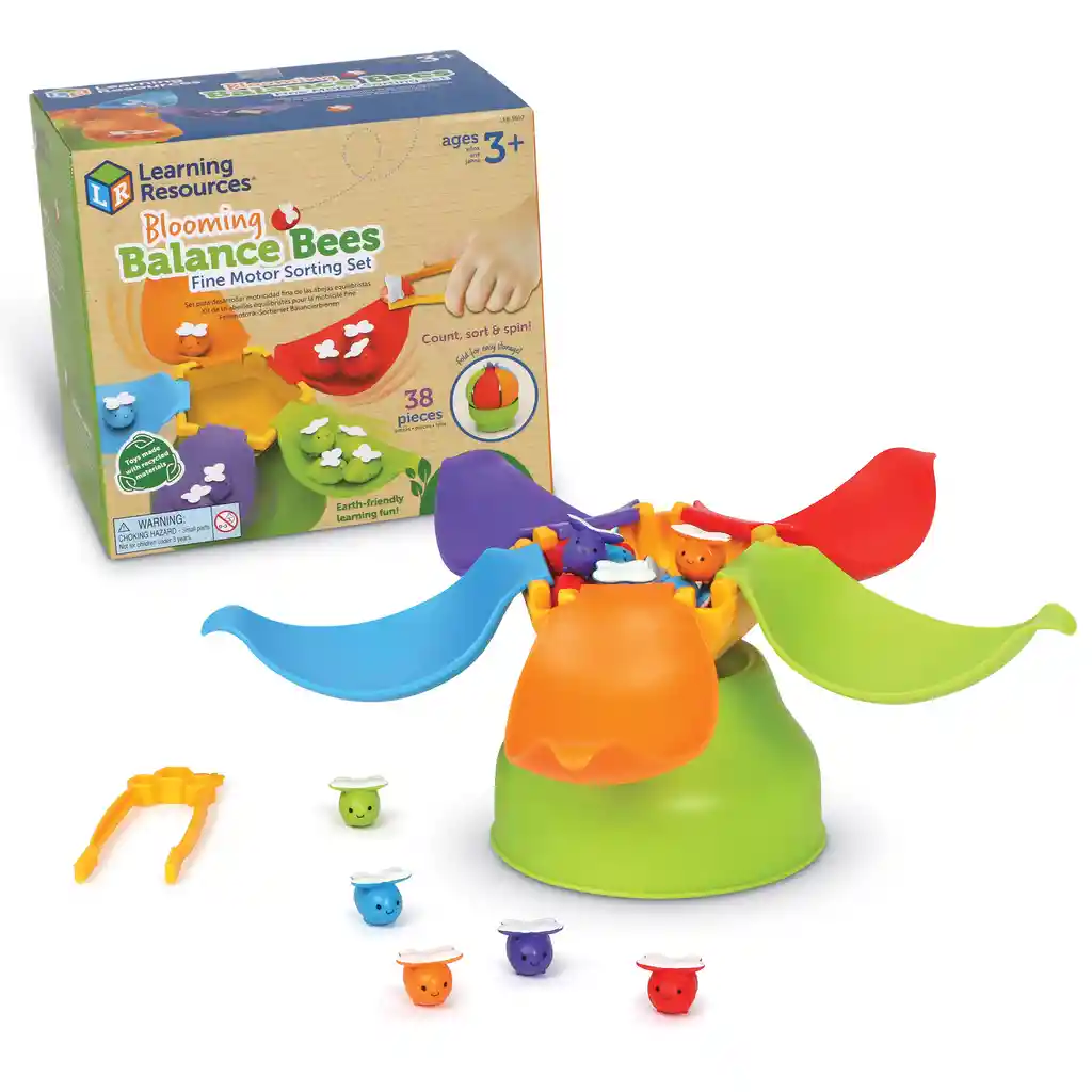Juego De Clasificación De Motricidad Fina Blooming Balance Bees