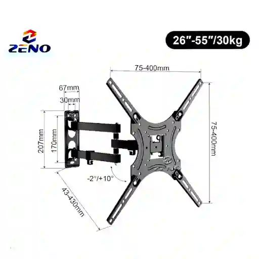 Soporte Para Tv De 26'' A 55" Ref: Zeno S37k