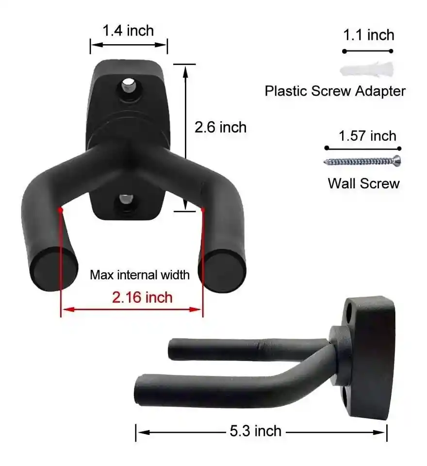 Ganchos Soporte Para Pared Para Guitarra Ukelele Bajo Mandol