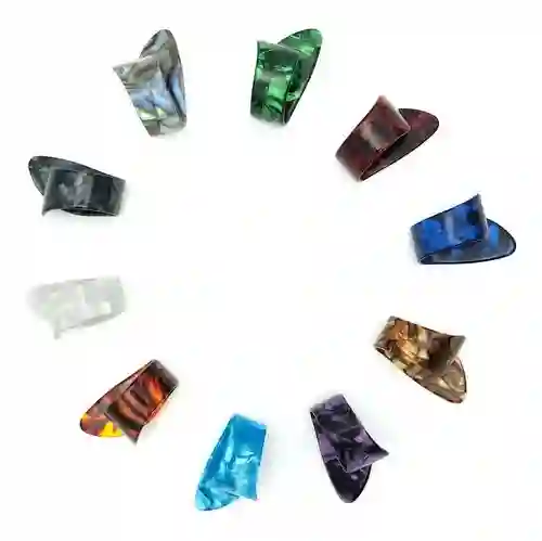 4u Pick Uña Dedo Pulgar Gordo Guitarra Celuloide