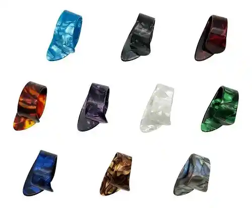 4u Pick Uña Dedo Pulgar Gordo Guitarra Celuloide