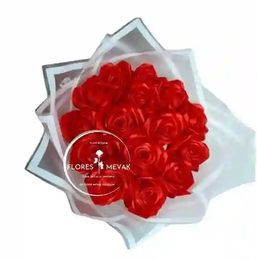 Rosas Rojas Eternas En Bouquet