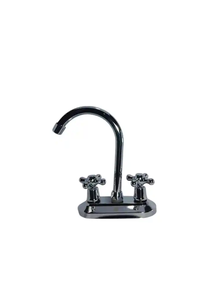 Llave Mezclador Lavamanos Cuello Cisne 4"