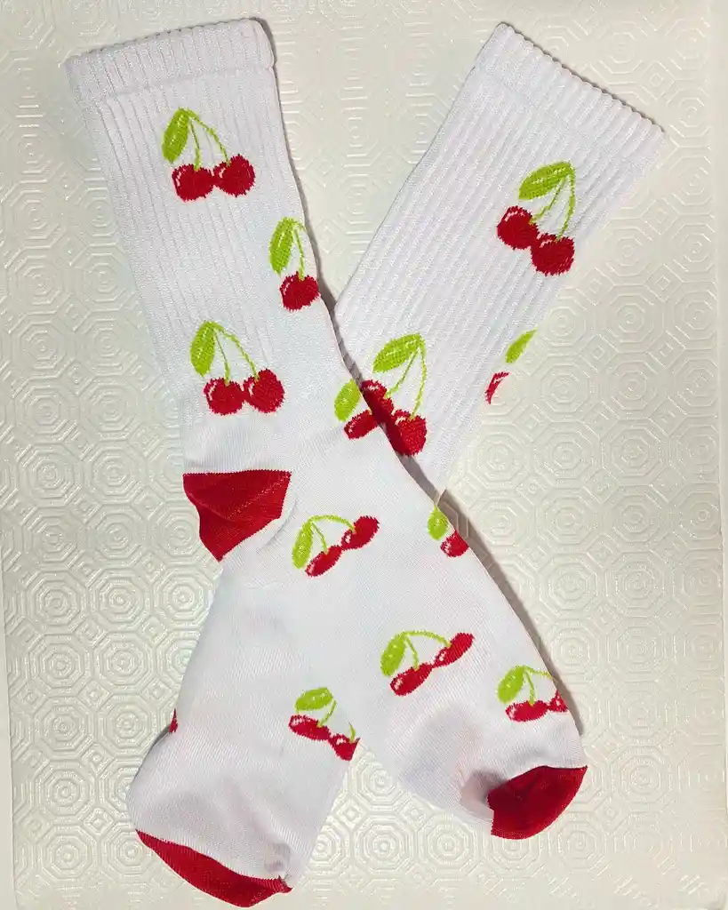 Regalo Calcetines Divertidos Animados Cereza
