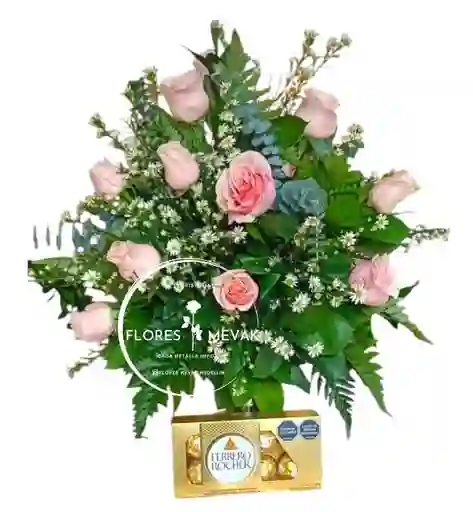Rosas En Jarron Ferrero