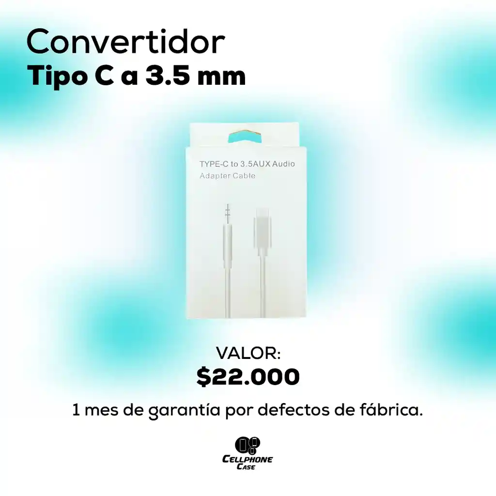 Convertidor Tipo C A 3.5 Mm