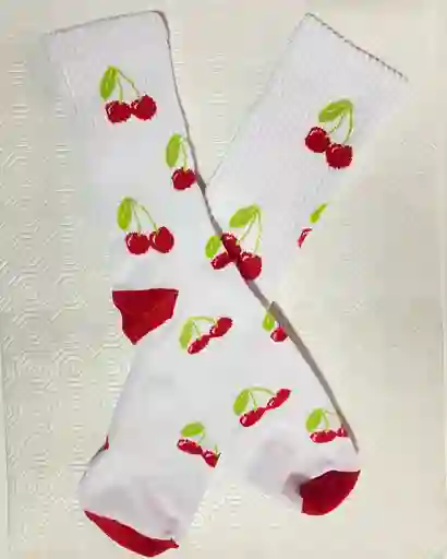 Regalo Calcetines Divertidos Animados Cereza