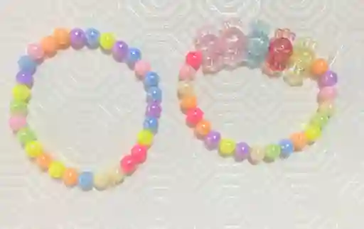 Set De Pulseras Para Niña Dulces De Colores