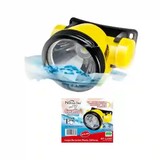 Linterna Minera Acuática 6 Wastts Nano -tec 2 En 1