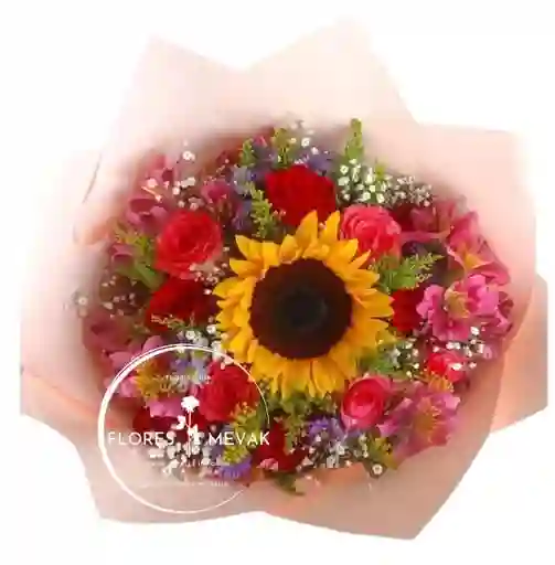 Flores, Rosas Y Girasol Duo