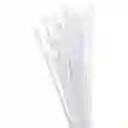 Amarres Plásticos Abrazaderas De Tensión Blancos 4.8 X 300 mm x 20 Pcs