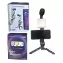 Kit Estabilizador Soporte Celular Luz Led Video Ay49 Rgb