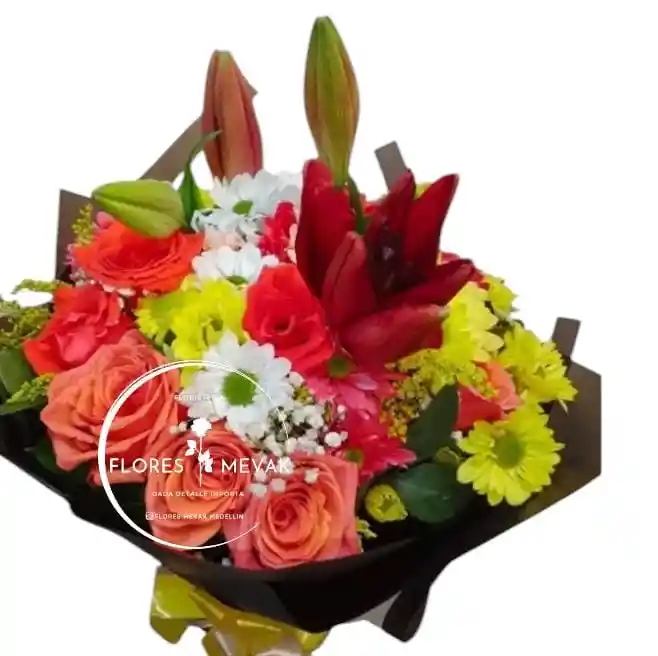 Flores Y Rosas Surtidas En Bouquet