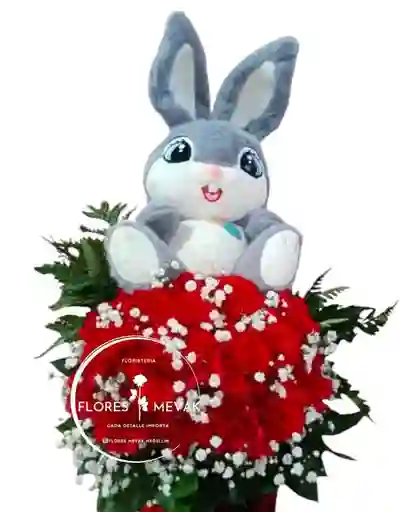 Flores En Cilindro Bunny