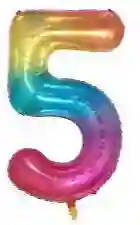 Numero 5 De Colores De 16 Pulgadas