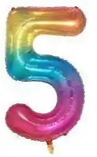 Numero 5 De Colores De 16 Pulgadas
