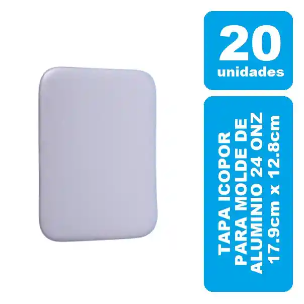 Tapa Para Molde De Aluminio 24onz Icopor X 20und