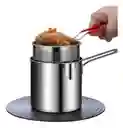 Olla Freidora De Acero Inoxidable + Cesta Coladora 1,2 L