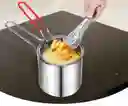 Olla Freidora De Acero Inoxidable + Cesta Coladora 1,2 L