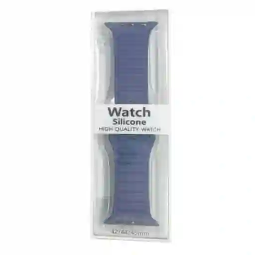 Correa De Silicona Color Azul Para Apple Watch – Compatible Con 42/45/49mm