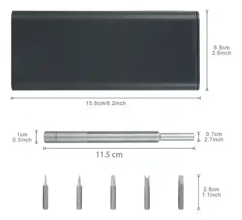 Kit Portatil Destornilladores 24 En 1 Brocas Magneticas S2