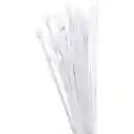 Amarres Plásticos Abrazaderas De Tensión Blancos 4.8 X 200 mm x 20 Pcs