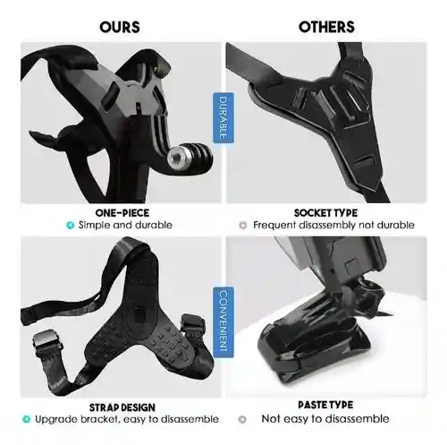 Soporte Holder De Celular Cámara Go Pro Para Casco De Moto