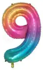 Numero 9 De Colores De 16 Pulgadas
