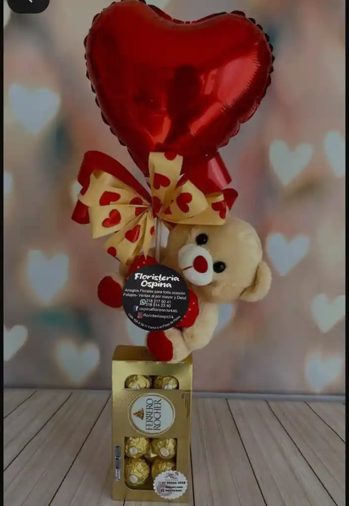 Arreglo Peluche Corazón