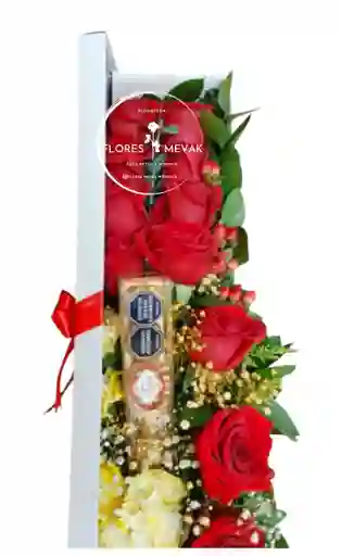 Rosas En Caja Rectangualr