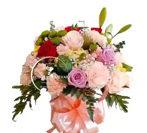 Flores Burbuja En Caja