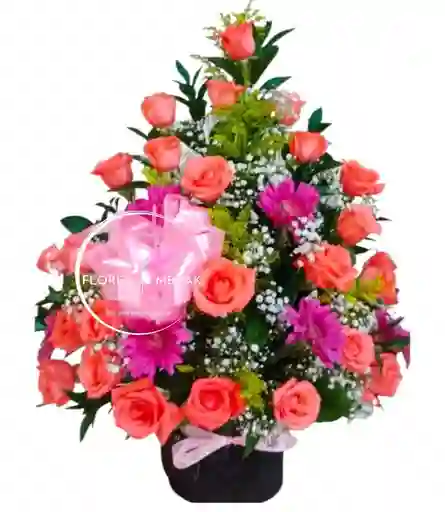 Ramo De Rosas Salmon