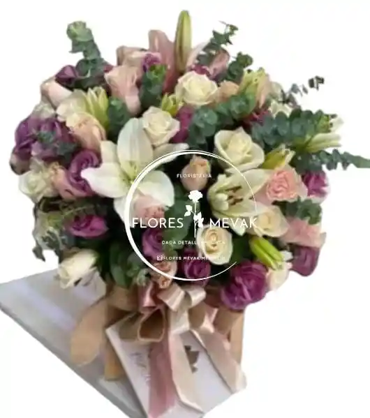 Flores-burbuja En Cilindro X48