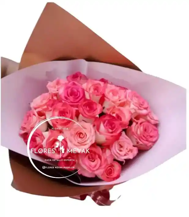 Ramo De Rosas Rosadas Candy