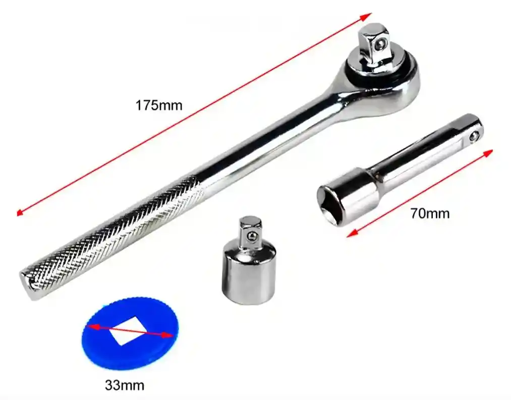 Juego De Herramientas Copas Ratchet X 40 Pcs