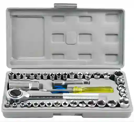 Juego De Herramientas Copas Ratchet X 40 Pcs