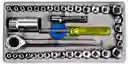 Juego De Herramientas Copas Ratchet X 40 Pcs