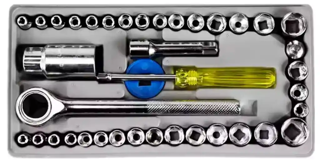 Juego De Herramientas Copas Ratchet X 40 Pcs
